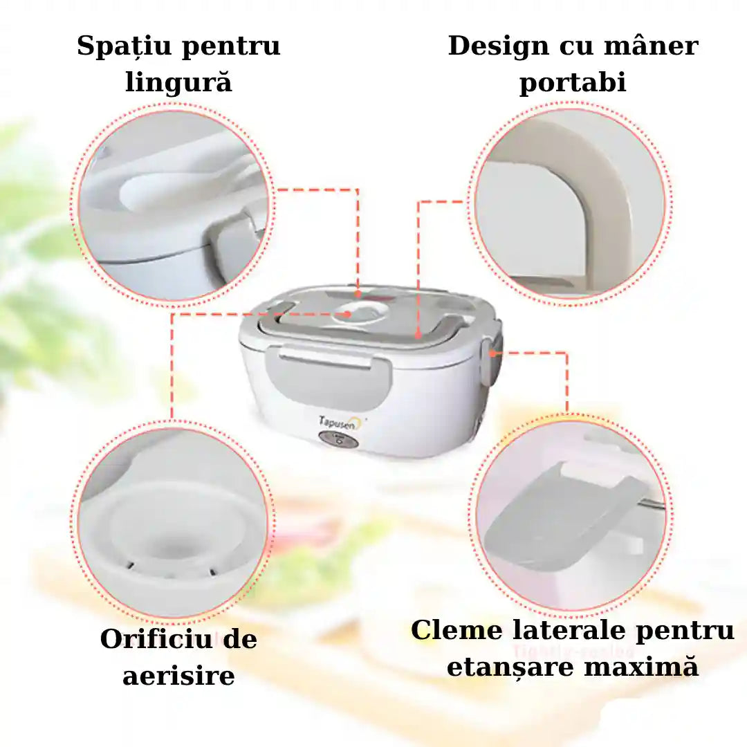 Caserolă electrică Boxio™ încălzită 2 în 1