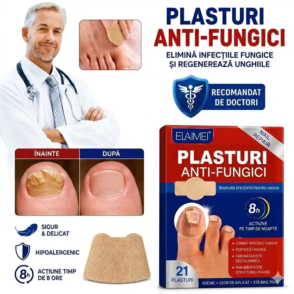 21 Plasturi Medicinali Tratament Unghii