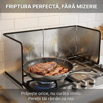 Panou Protecție Anti-Stropire, Pliabil, Fier Galvanizat, 85 x 33 cm